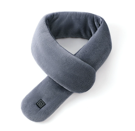 Neck pillow with built-in massage – perfect for car trips, flights, and more