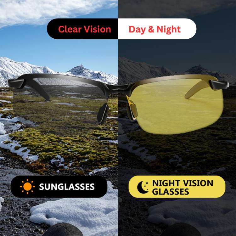 Night Driving Glasses with Yellow Lenses – Reduce Glare & Eye Strain for Safer Nighttime Driving