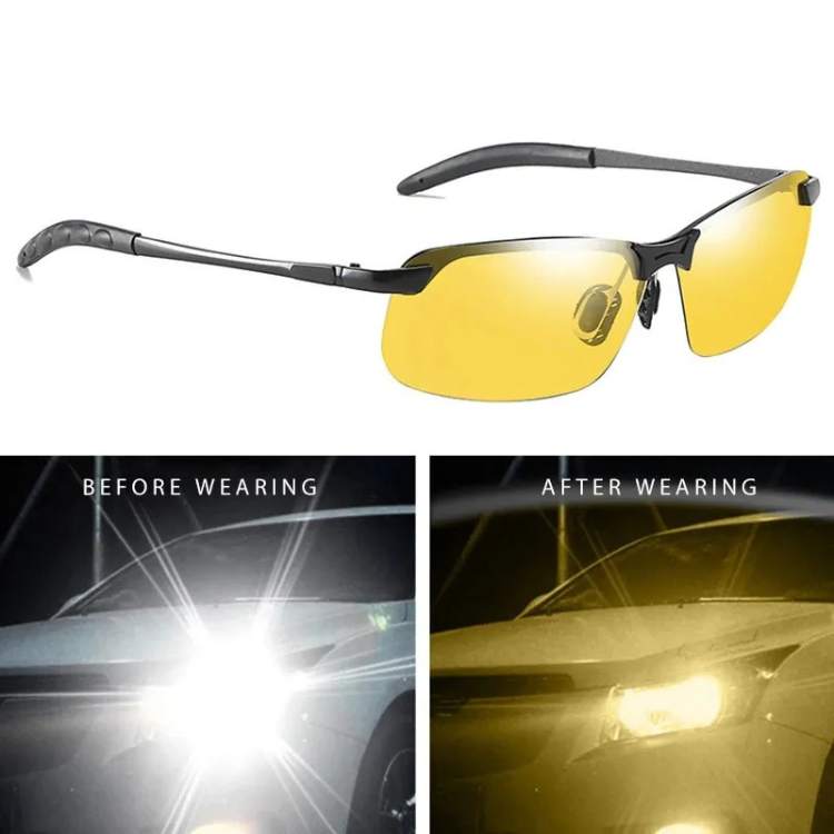 Night Driving Glasses with Yellow Lenses – Reduce Glare & Eye Strain for Safer Nighttime Driving