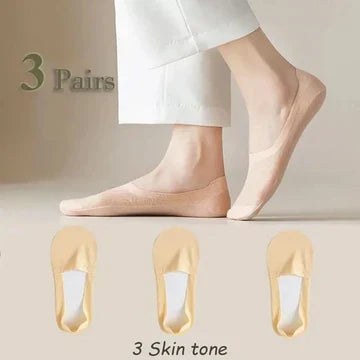 No Show Socks - Thin Ice Silk