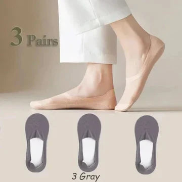 No Show Socks - Thin Ice Silk