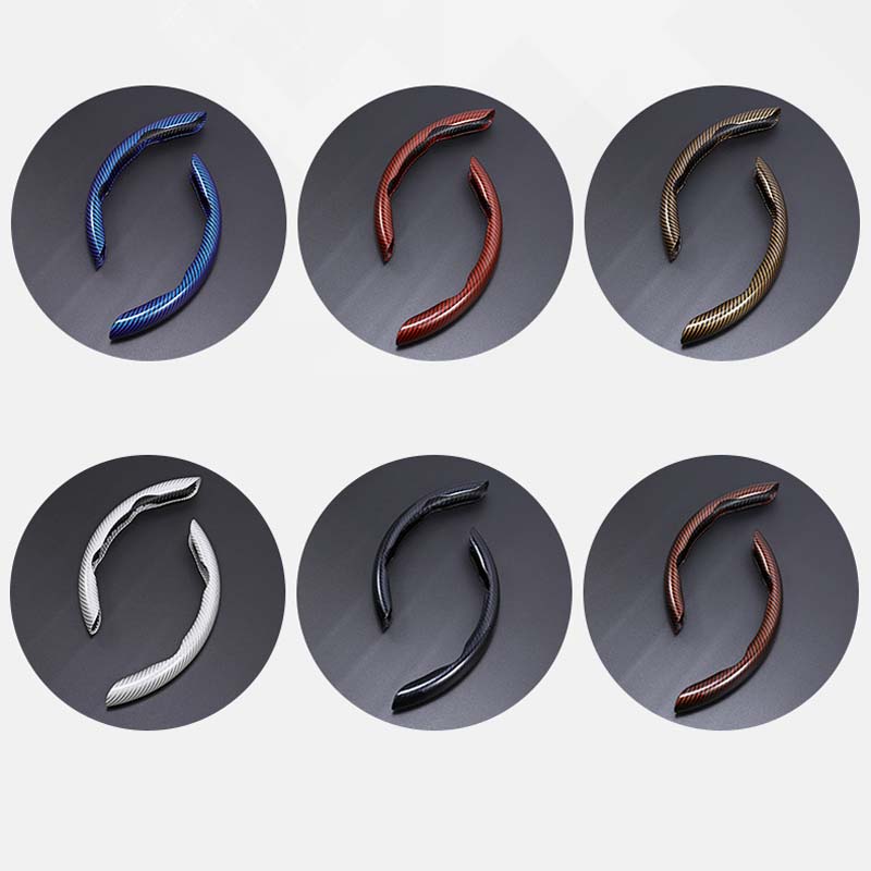 Non-Slip Carbon Fiber Steering Wheel Cover