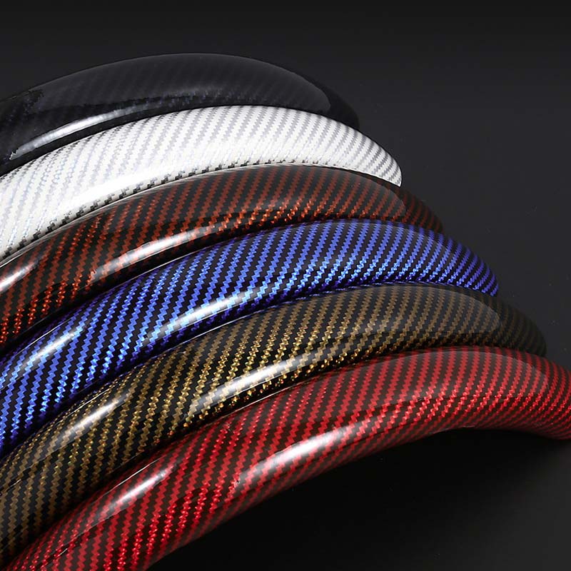 Non-Slip Carbon Fiber Steering Wheel Cover