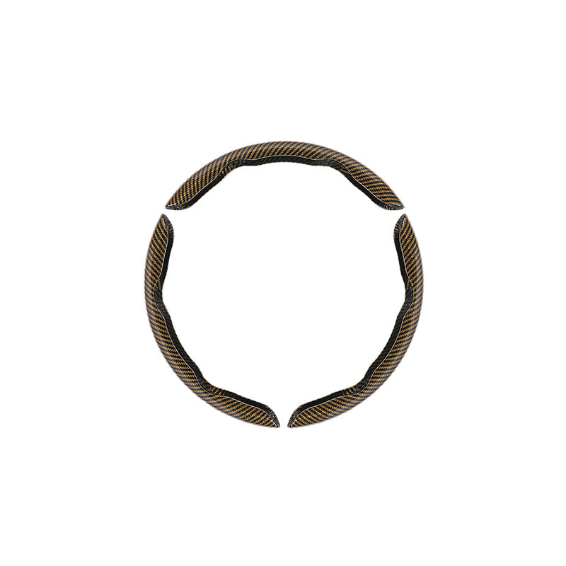 Non-Slip Carbon Fiber Steering Wheel Cover