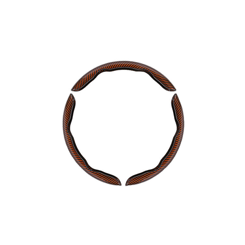 Non-Slip Carbon Fiber Steering Wheel Cover