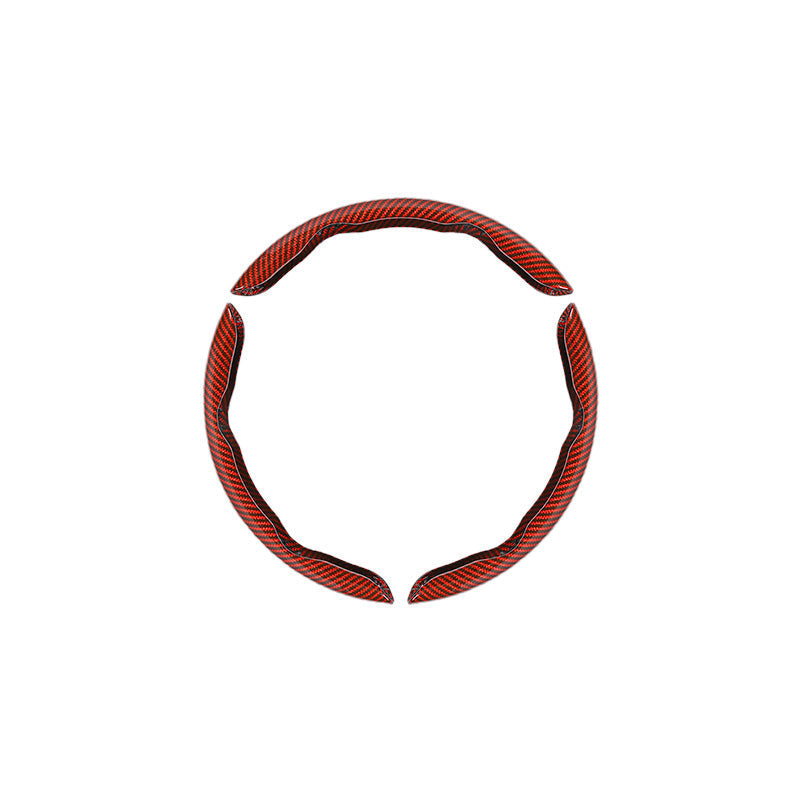 Non-Slip Carbon Fiber Steering Wheel Cover