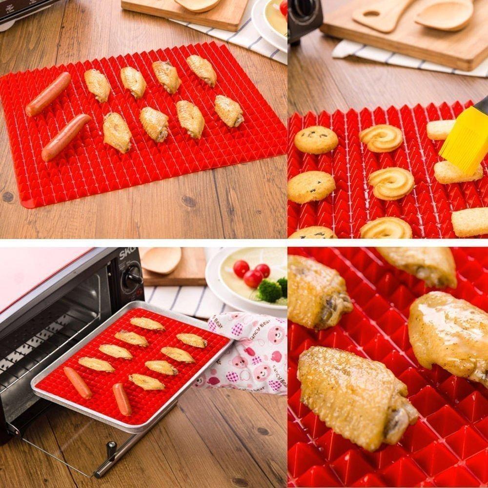 Non-Stick Silicone Baking Mat with Raised Pyramid Design