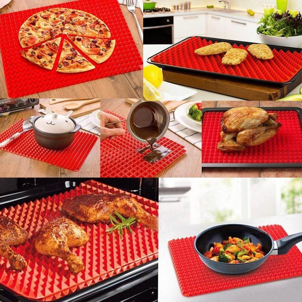 Non-Stick Silicone Baking Mat with Raised Pyramid Design