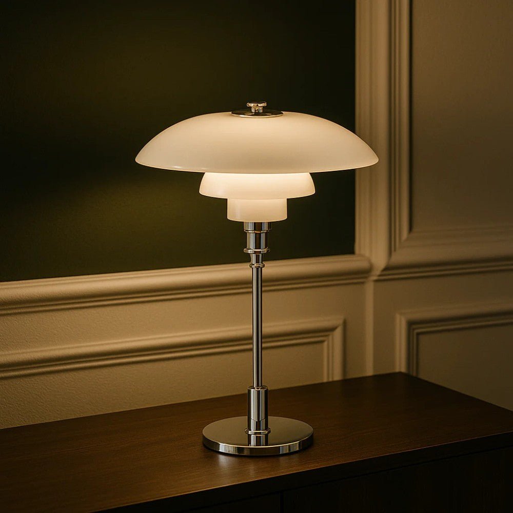 Nordic Glass Table Lamp with Warm Ambient Light