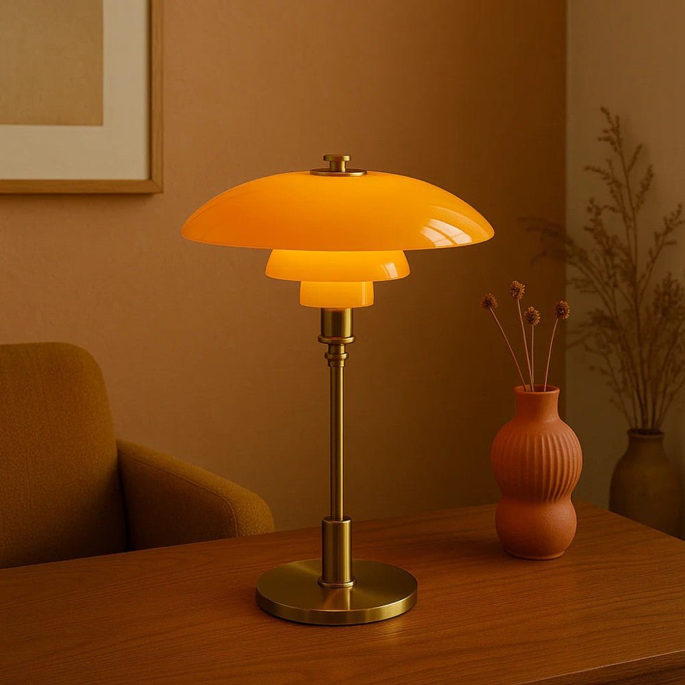 Nordic Glass Table Lamp with Warm Ambient Light