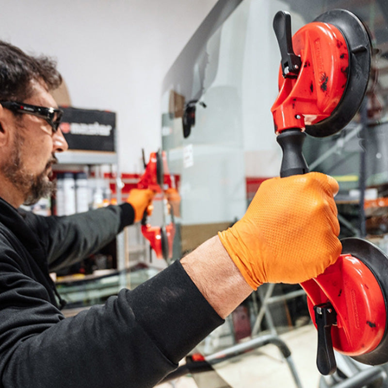 Orange Nitrile Gloves – Heavy-Duty Chemical Resistant Disposable Gloves