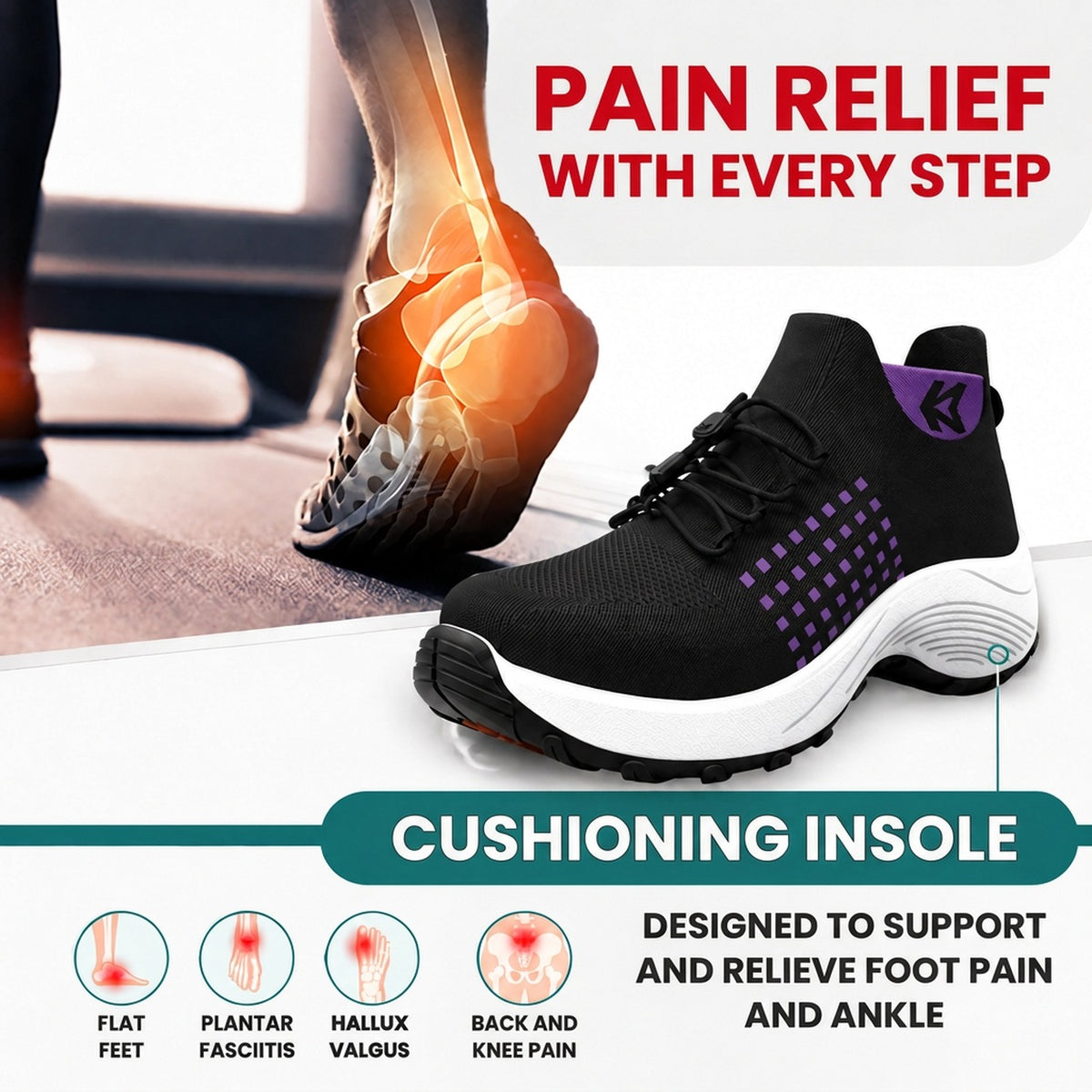 Orthopedic Comfort Footwear | Biomechanical Sneakers for Pain Relief
