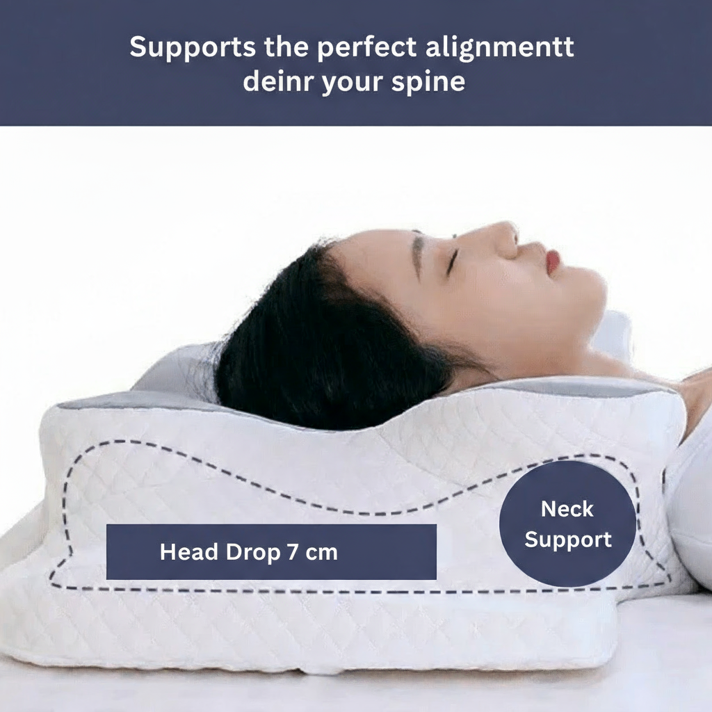 Orthopedic Memory Foam Pillow for Neck & Shoulder Pain Relief