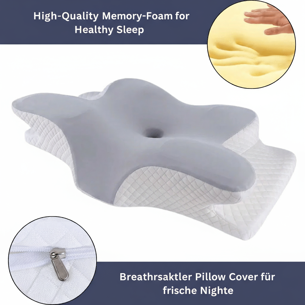 Orthopedic Memory Foam Pillow for Neck & Shoulder Pain Relief