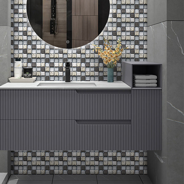 Peel and stick mosaic tile stickers – removable vinyl wall tiles for kitchen and bathroom