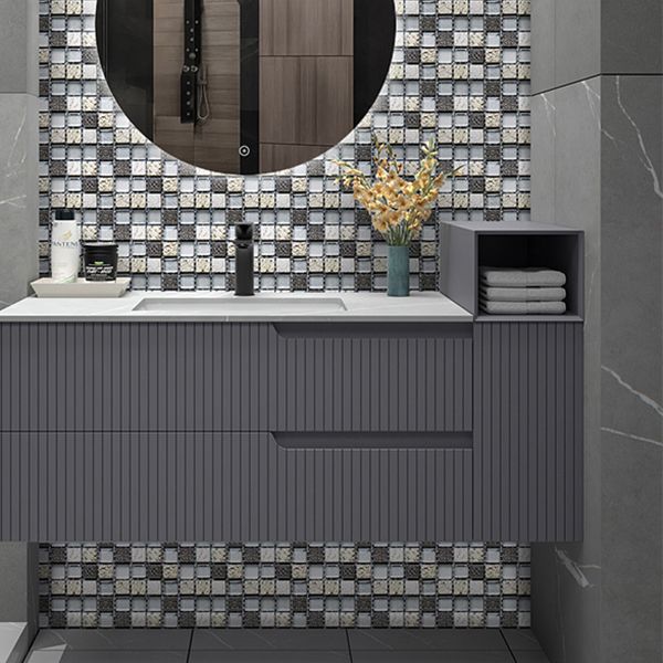 Peel and stick mosaic tile stickers – removable vinyl wall tiles for kitchen and bathroom
