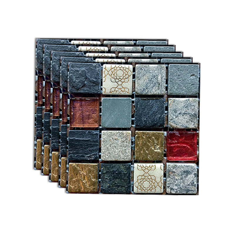 Peel and stick mosaic tile stickers – removable vinyl wall tiles for kitchen and bathroom