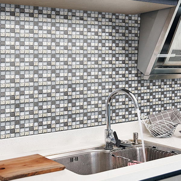 Peel and stick mosaic tile stickers – removable vinyl wall tiles for kitchen and bathroom