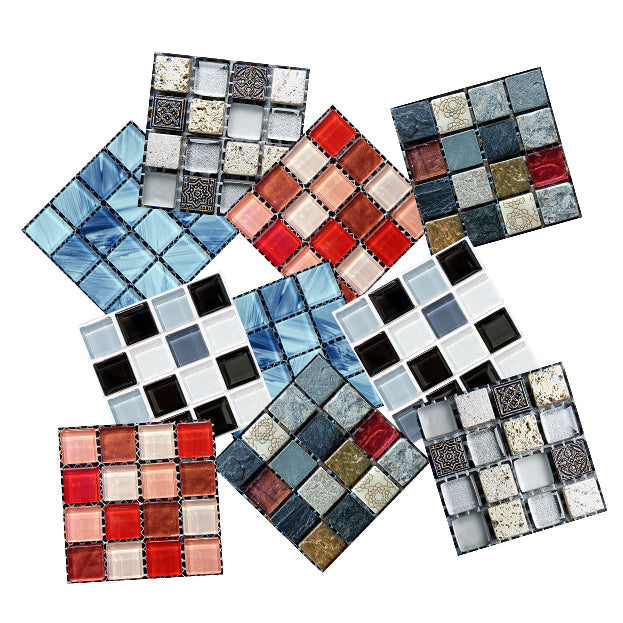 Peel and stick mosaic tile stickers – removable vinyl wall tiles for kitchen and bathroom