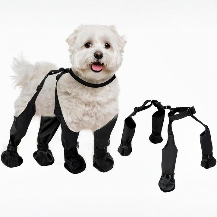 Pet Adjustable Anti-Slip Dog Boots for All-Weather Protection