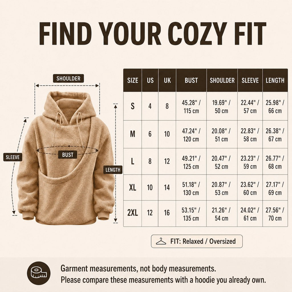 Pet Carrier Sherpa Hoodie for Small Dogs & Cats – Cozy Front Pouch Sweatshirt for Walks, Errands & Home Cuddles – Keeps 