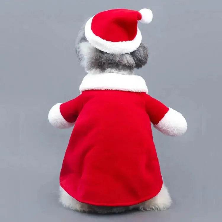 Pet Christmas Santa Claus Standing Costume