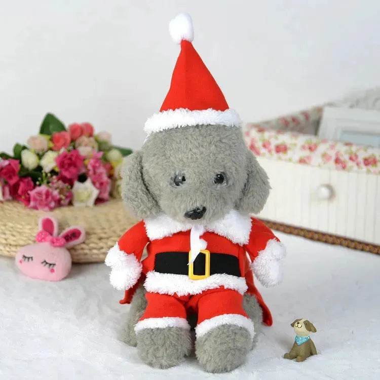 Pet Christmas Santa Claus Standing Costume