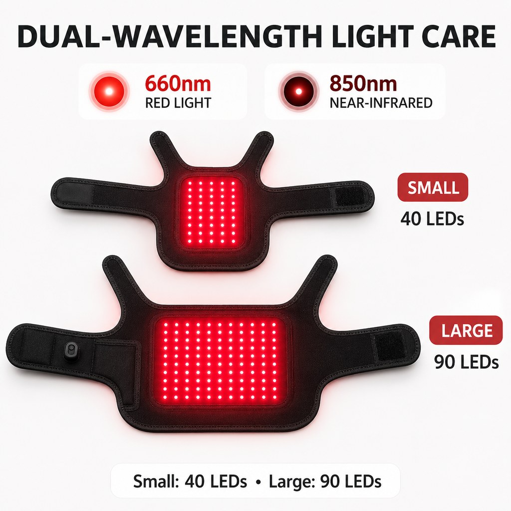 Pet Red Light Therapy Vest for Dogs & Cats – 660nm + 850nm Near-Infrared for Back, Hip, Joint & Muscle Comfort – USB or 