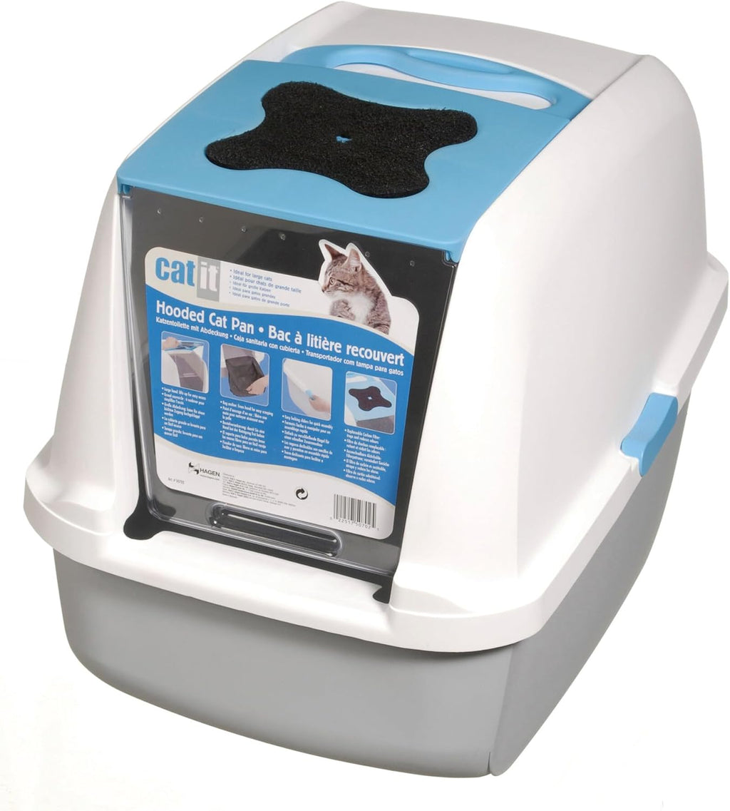 PetHome XL Cat Litter Box – Extra Large Covered Litter Pan with Odor Control