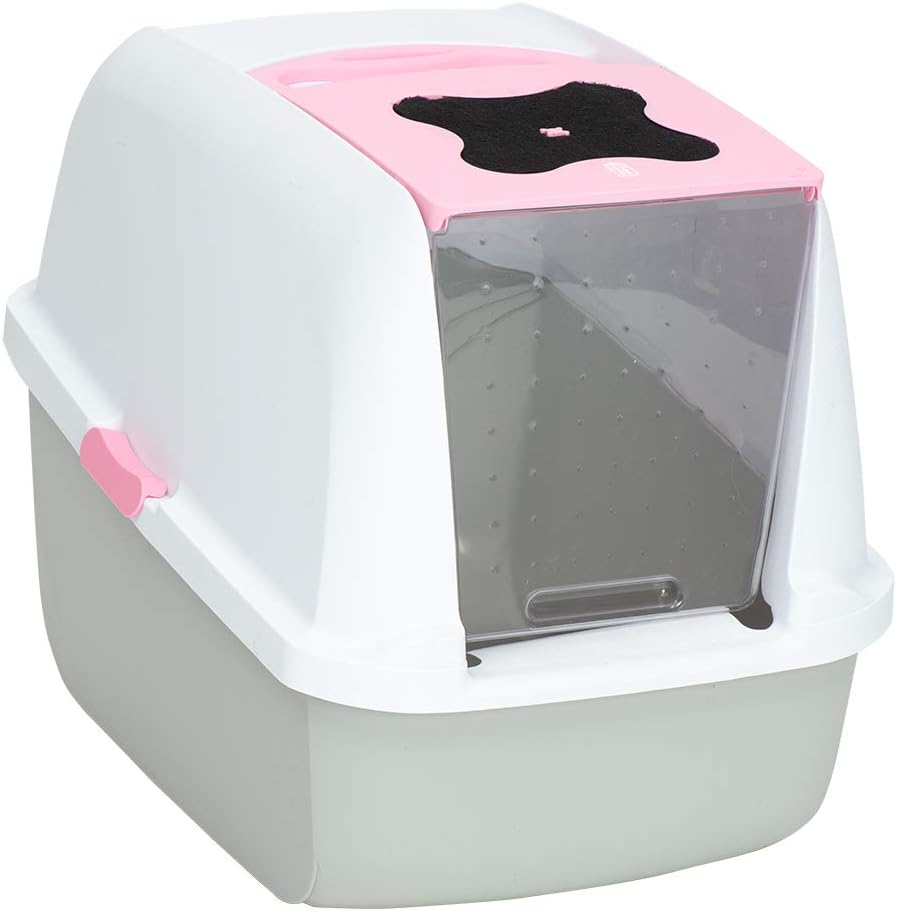 PetHome XL Cat Litter Box – Extra Large Covered Litter Pan with Odor Control
