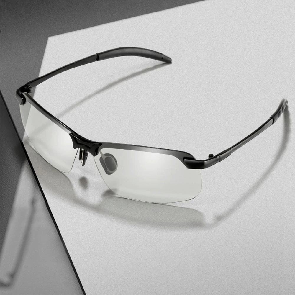 Photochromic Sunglasses with Polarized Anti-Glare Lenses