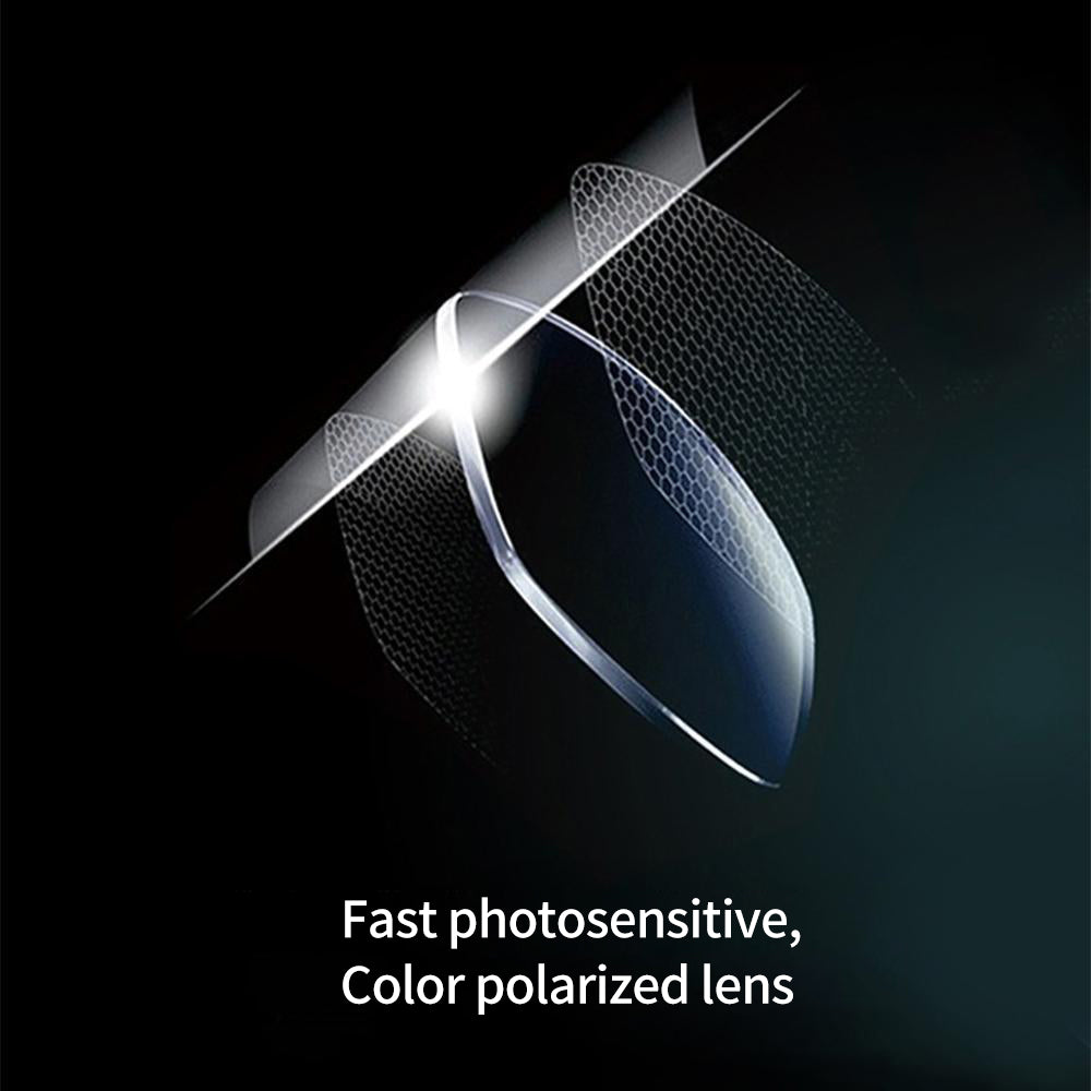 Photochromic Sunglasses with Polarized Anti-Glare Lenses