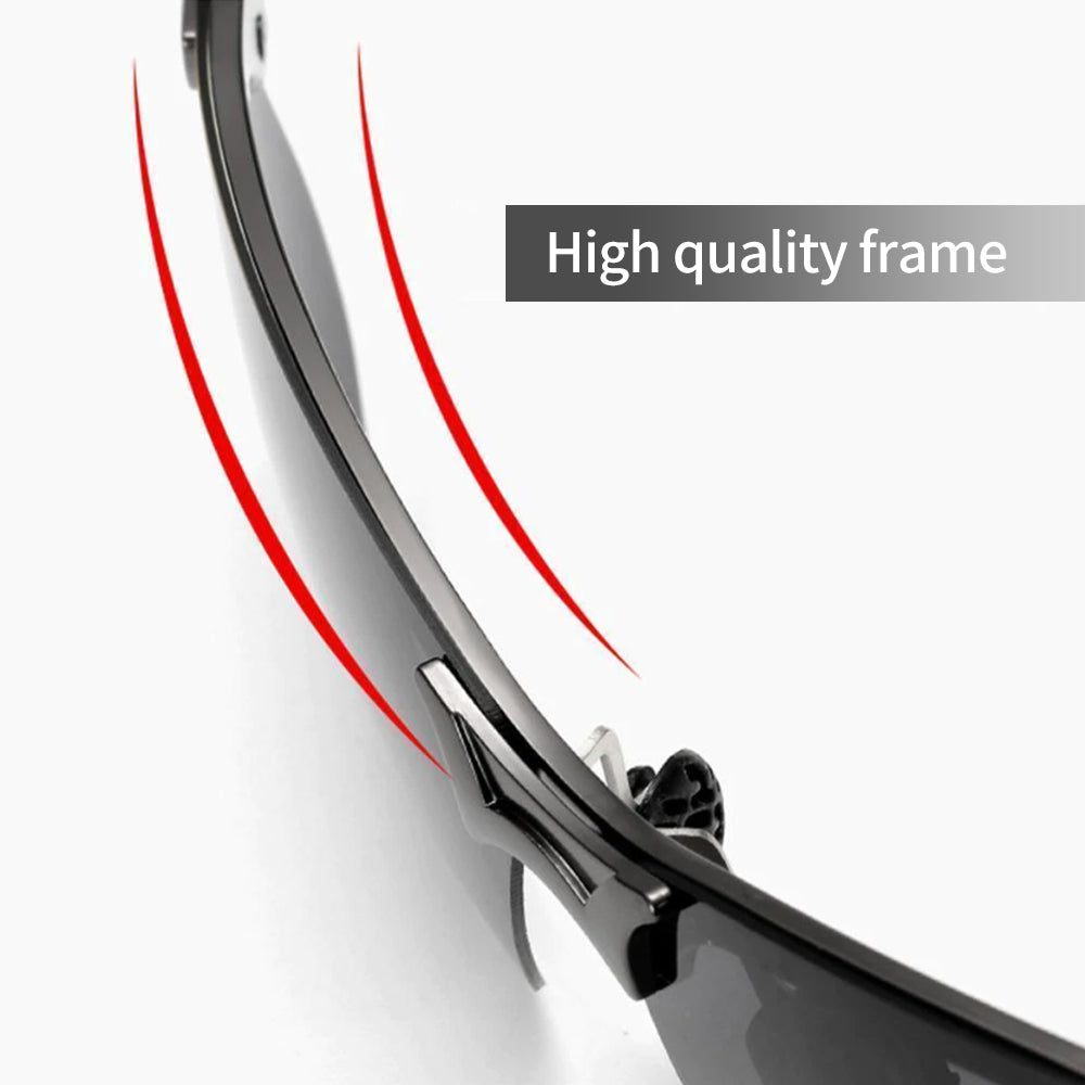 Photochromic Sunglasses with Polarized Anti-Glare Lenses