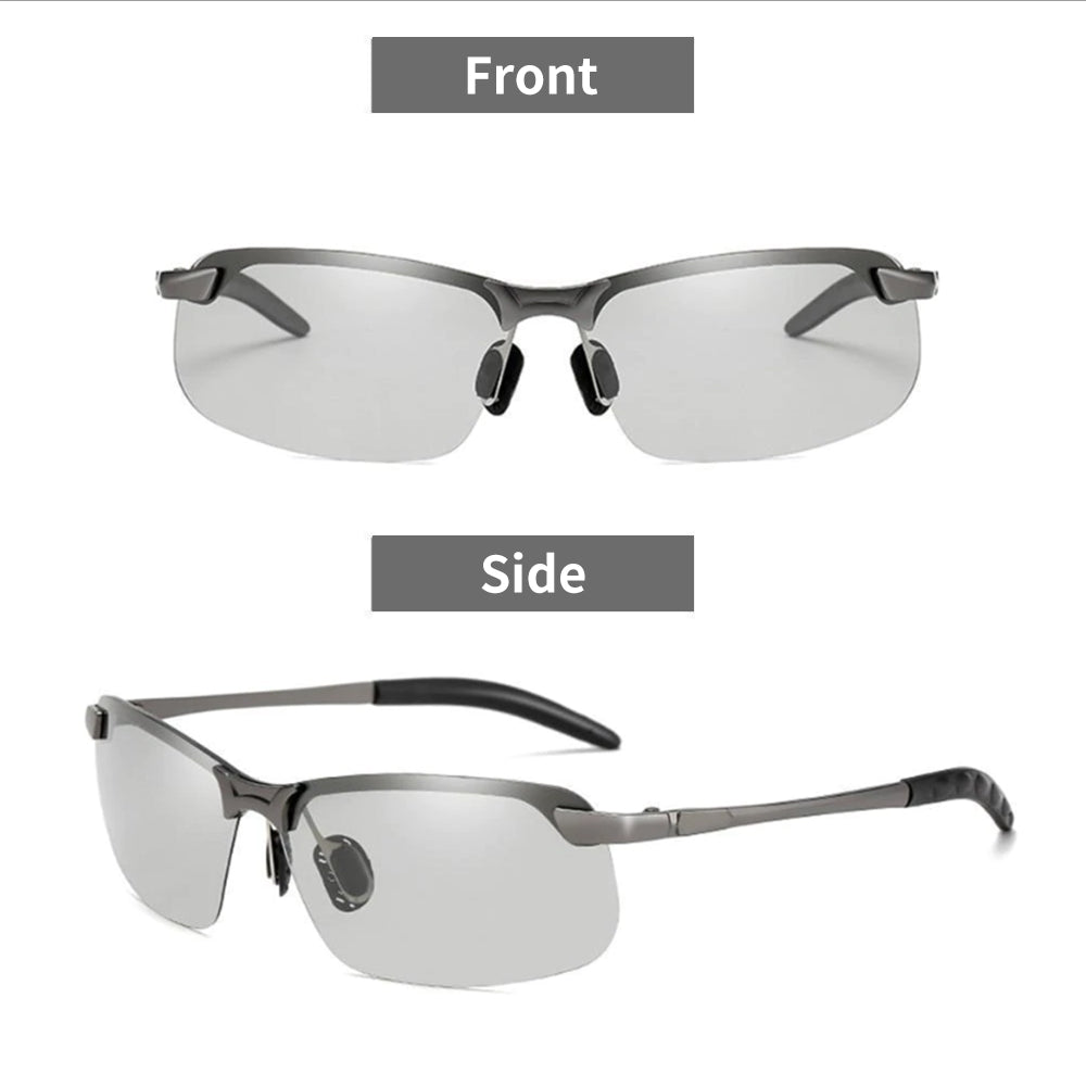 Photochromic Sunglasses with Polarized Anti-Glare Lenses