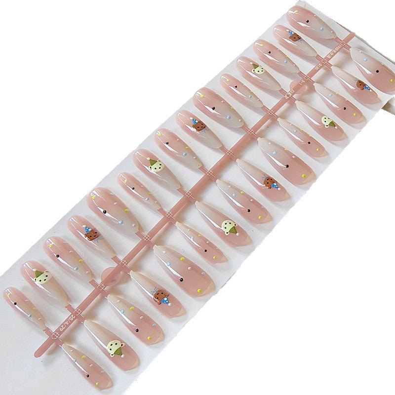 Playful Animal Design Press-On Nails
