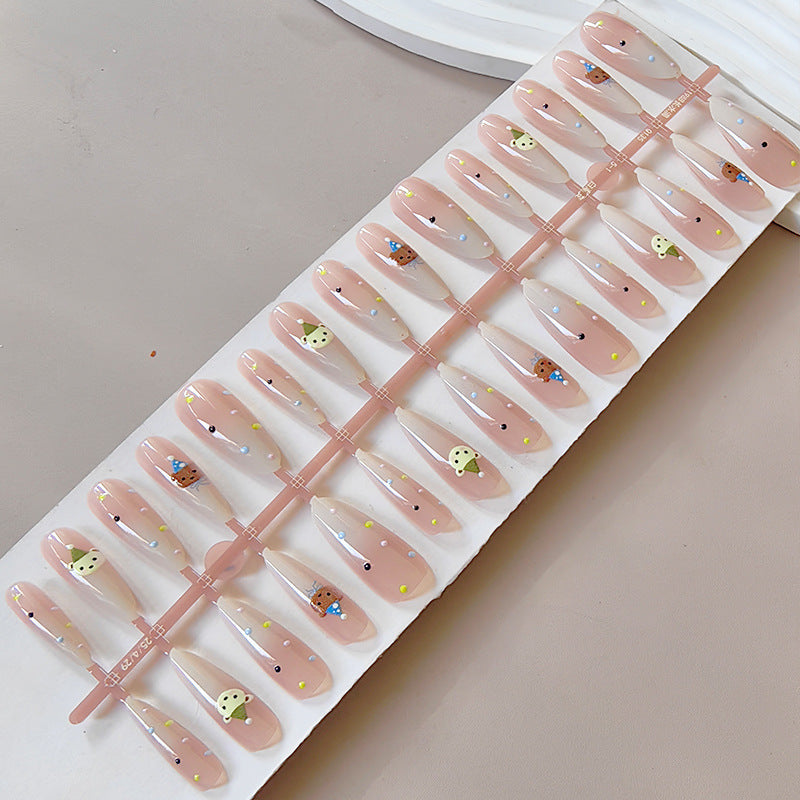 Playful Animal Design Press-On Nails