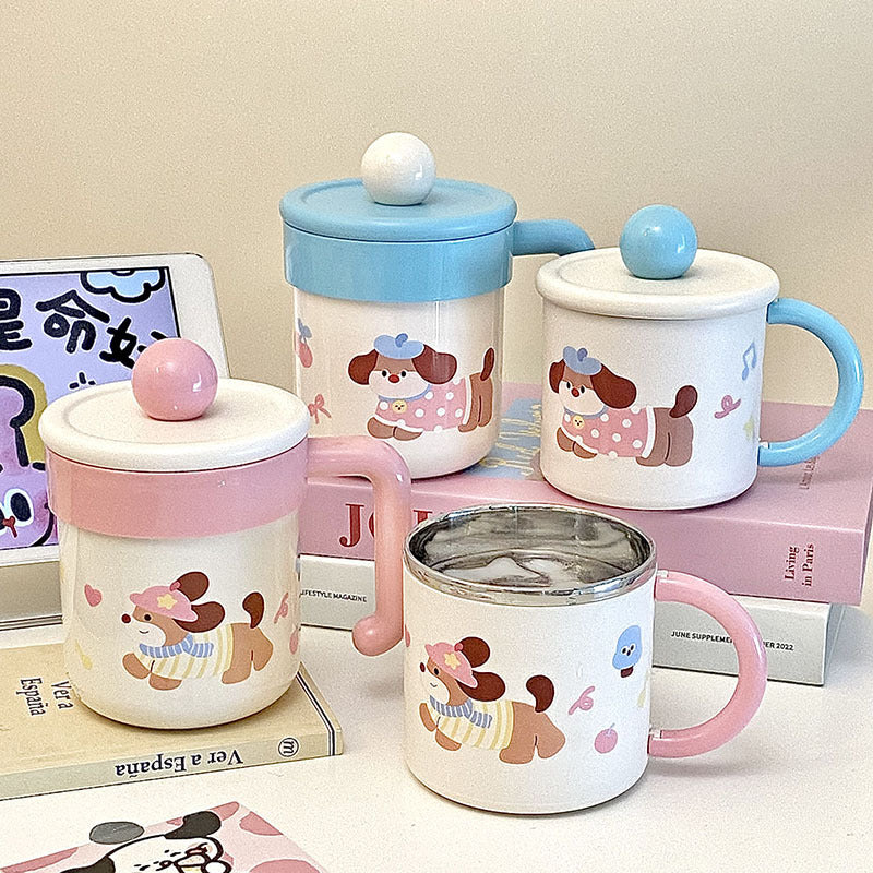 Playful Dog Design Coffee Mug