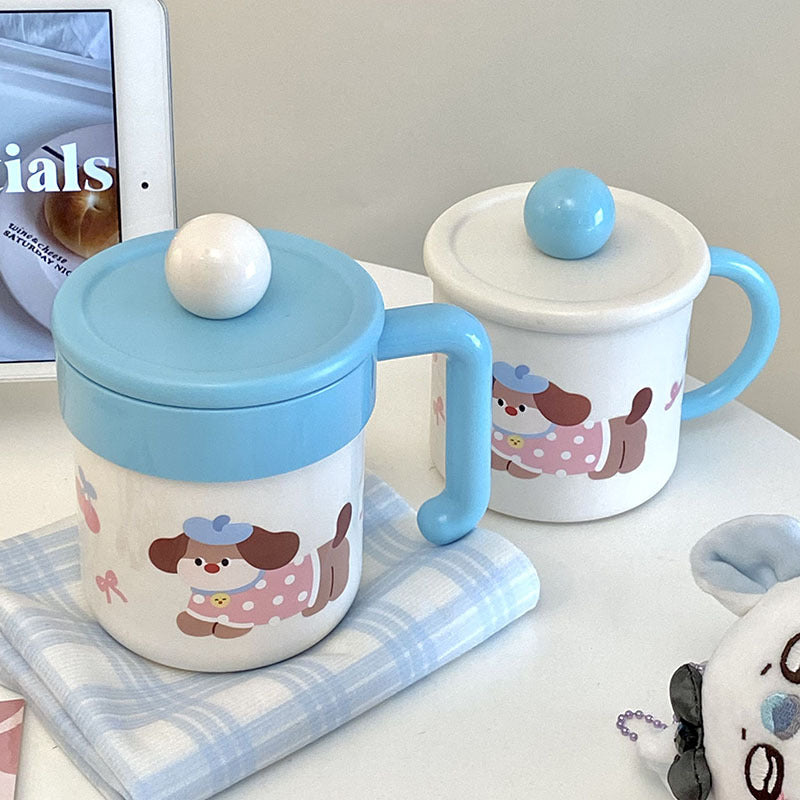 Playful Dog Design Coffee Mug
