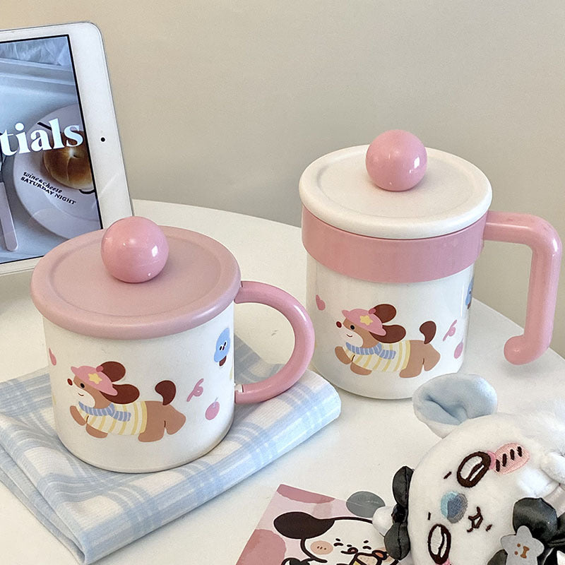 Playful Dog Design Coffee Mug