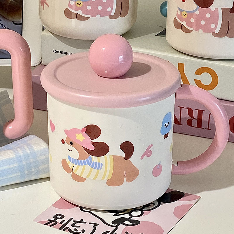 Playful Dog Design Coffee Mug