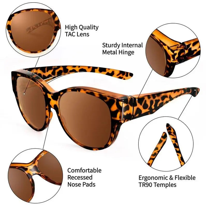 Polarized Cat-Eye Sunglasses – UV400 Protection for Clear, Glare-Free Vision
