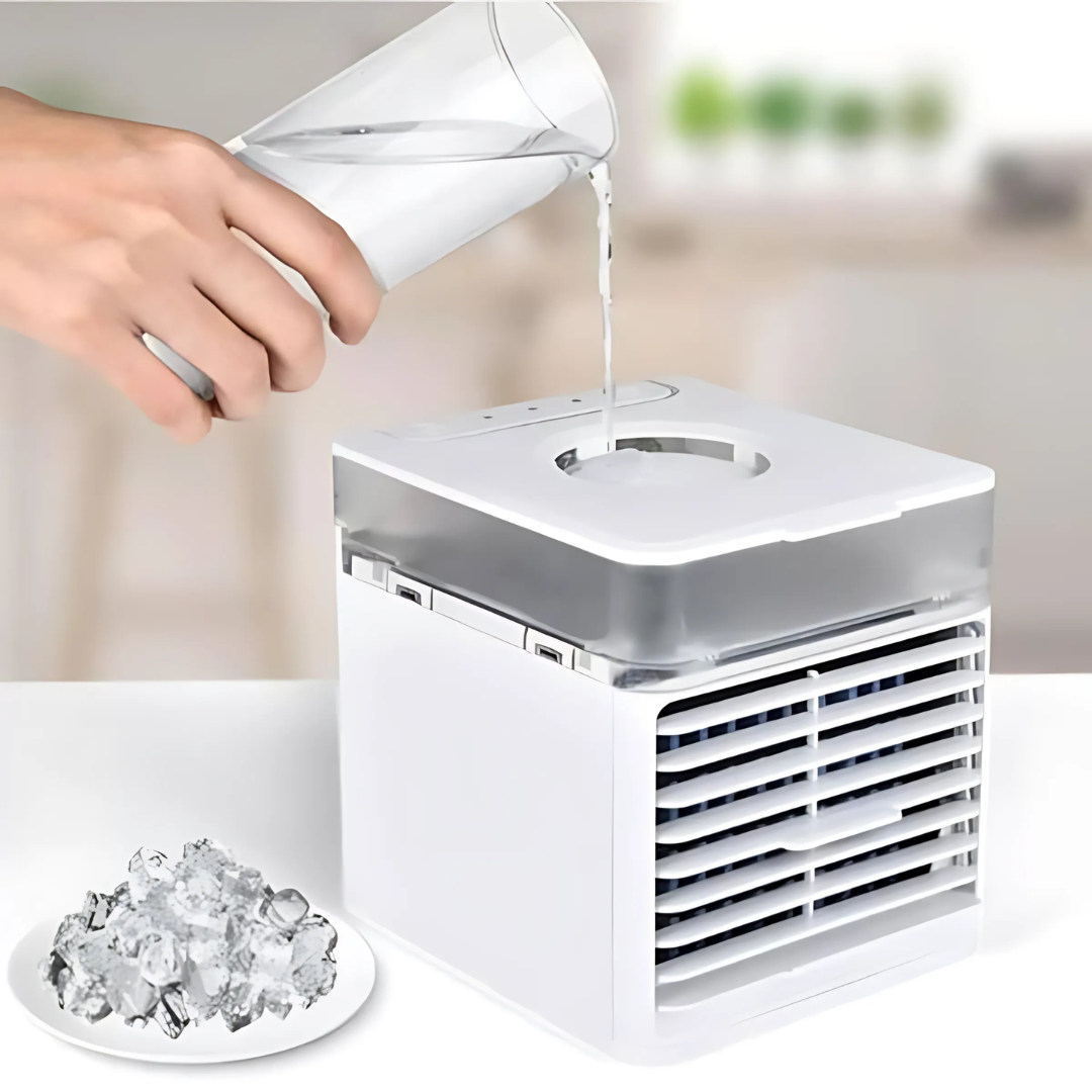 Portable Air Cooler Fan with Quiet Operation and Adjustable Humidifier