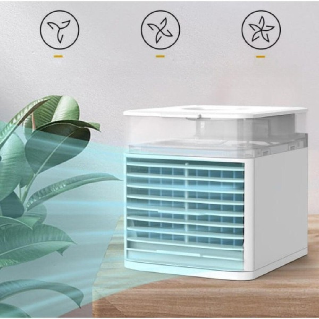 Portable Air Cooler Fan with Quiet Operation and Adjustable Humidifier