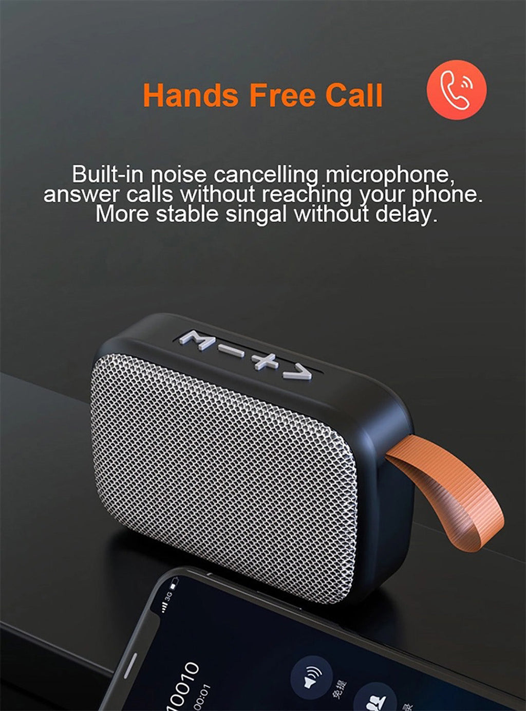 Portable Bluetooth Speaker with Hi-Fi Sound