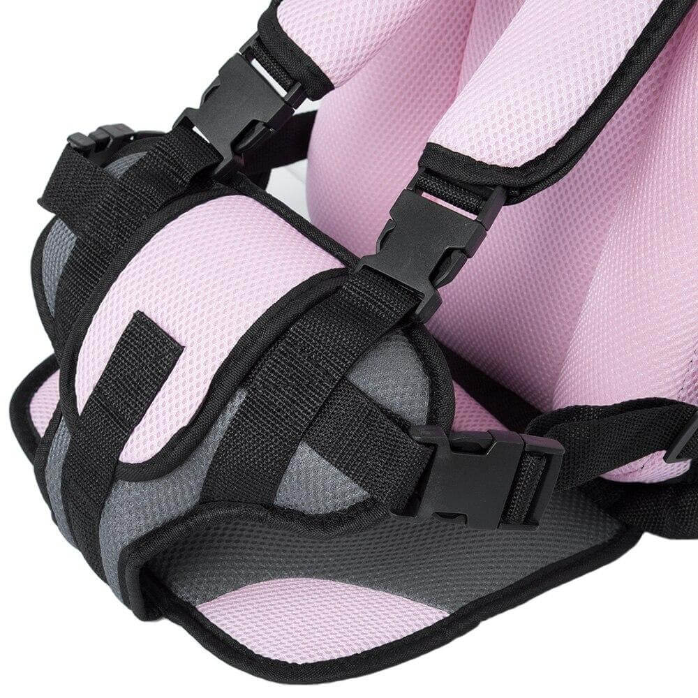 Portable Car Seat with Five-Point Harness, Breathable and Adjustable