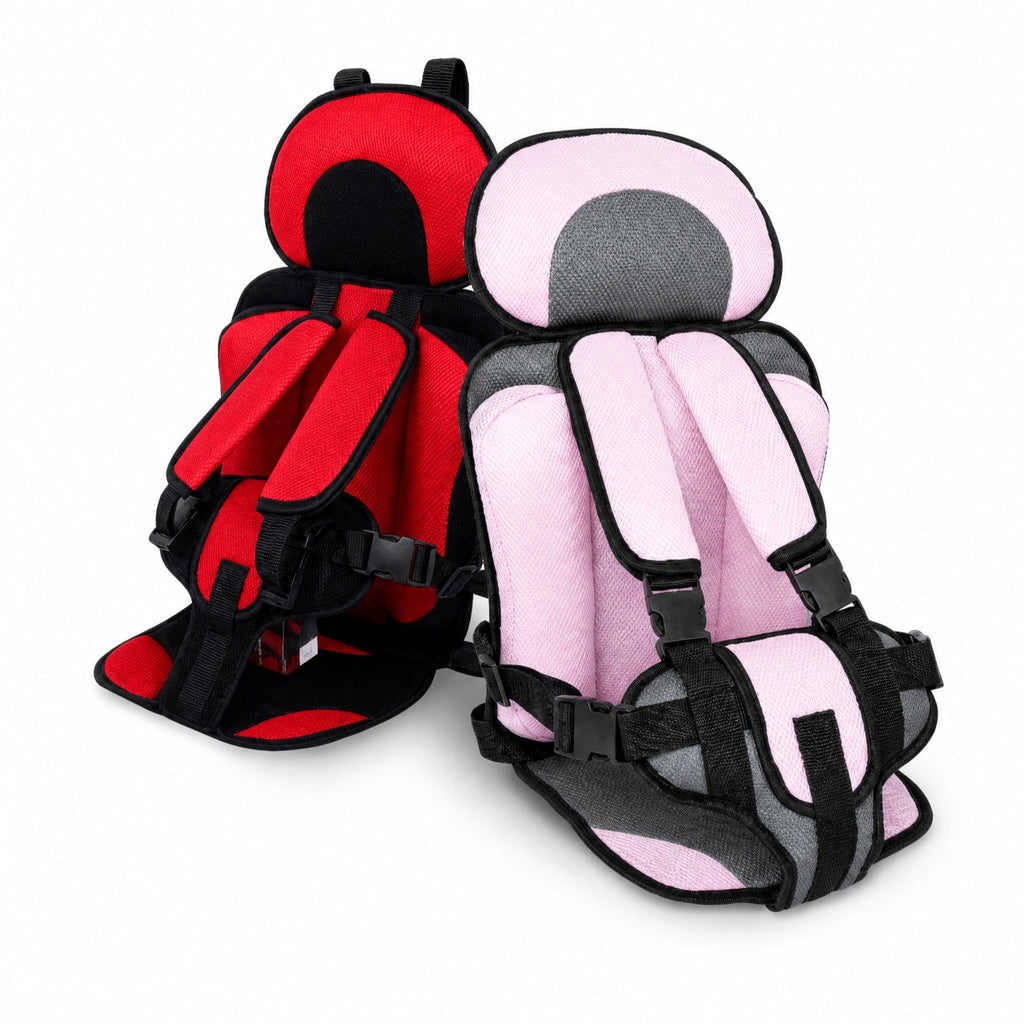 Portable Car Seat with Five-Point Harness, Breathable and Adjustable