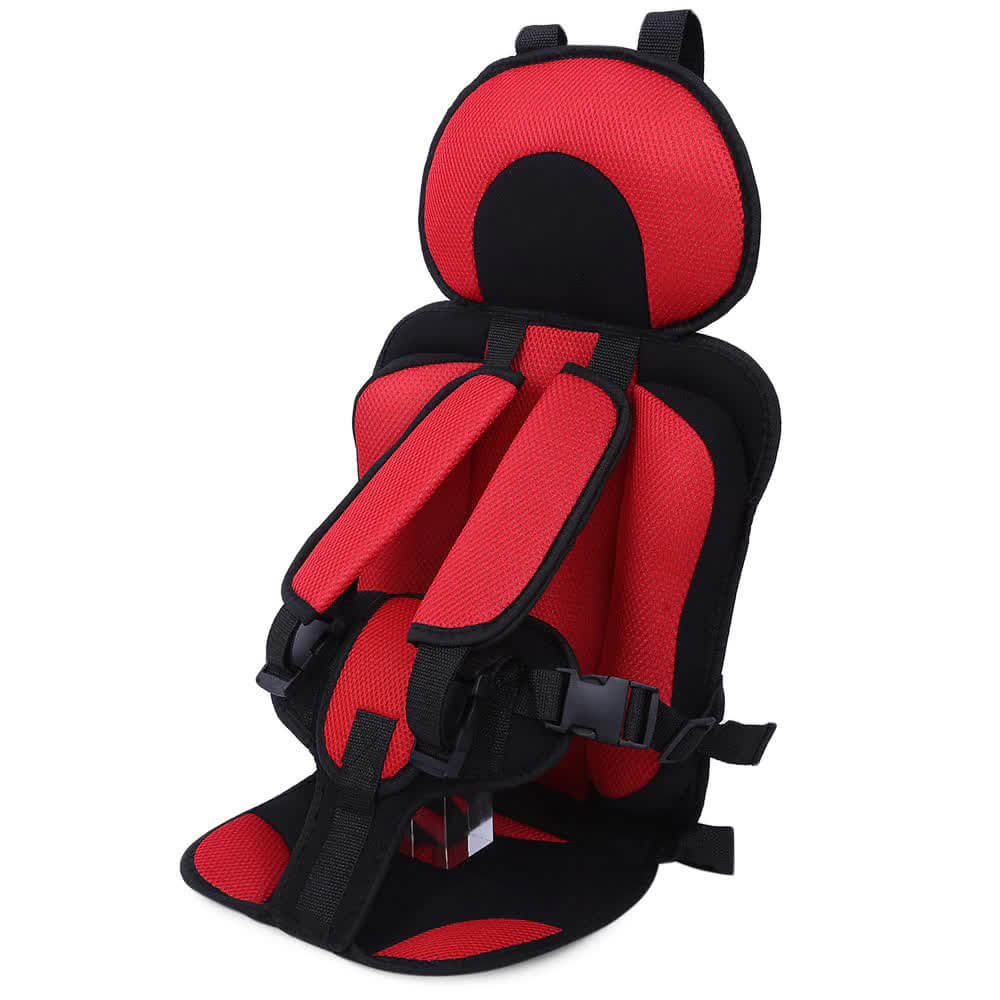 Portable Car Seat with Five-Point Harness, Breathable and Adjustable