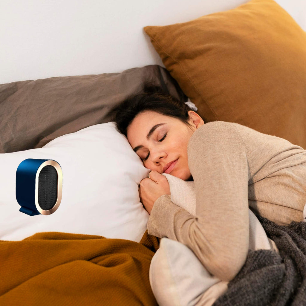 Portable Ceramic Space Heater – Energy Efficient Desktop Heater for Home & Office