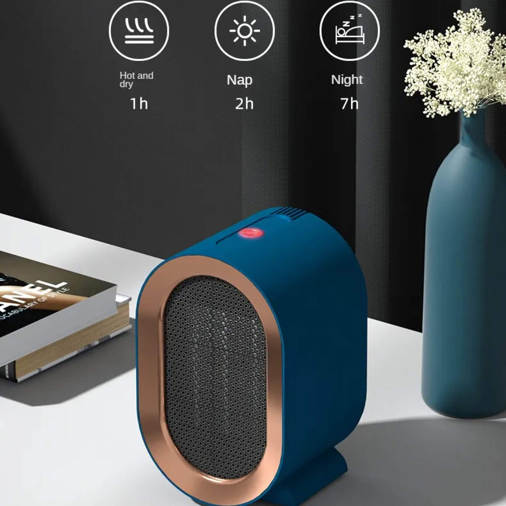 Portable Ceramic Space Heater – Energy Efficient Desktop Heater for Home & Office