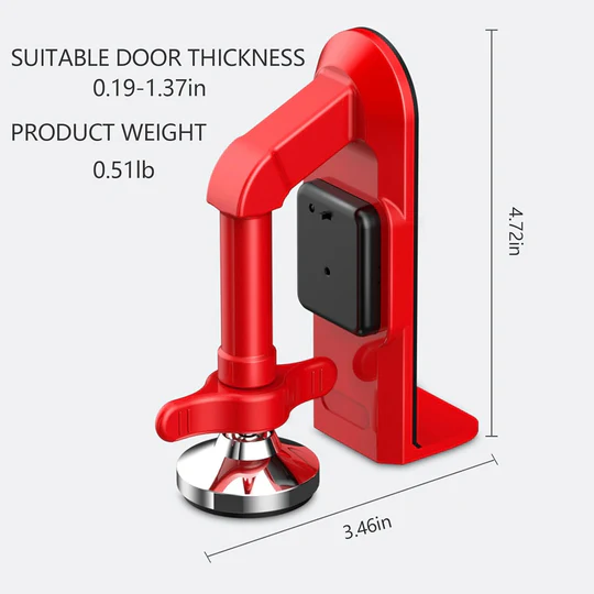 Portable Door Stopper Alarm with 120dB Siren